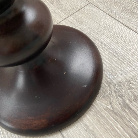 *HOST PICK* 2 POTTERY BARN Candle Holders  🕯️🕯️Fruitwood - Picture 7 of 14